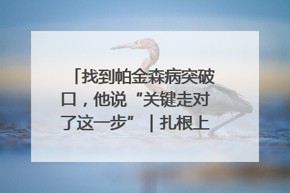 找到帕金森病突破口，他说“关键走对了这一步”｜扎根上海，从0到1
