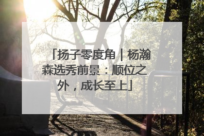 扬子零度角｜杨瀚森选秀前景：顺位之外，成长至上