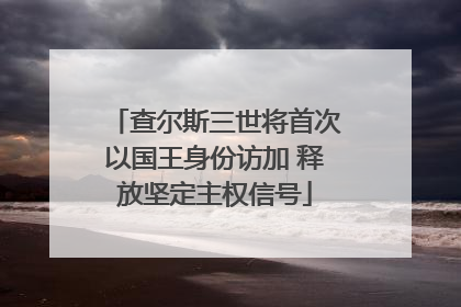 查尔斯三世将首次以国王身份访加 释放坚定主权信号
