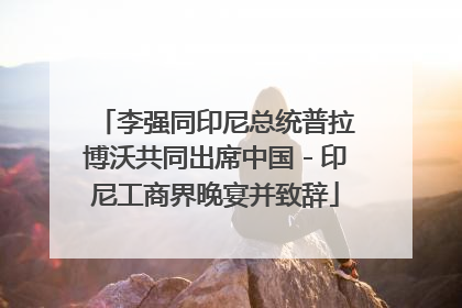 李强同印尼总统普拉博沃共同出席中国－印尼工商界晚宴并致辞