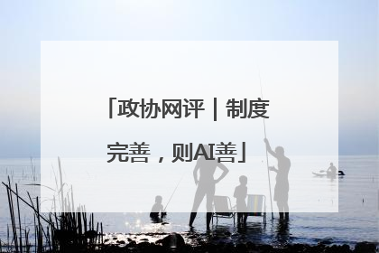 政协网评｜制度完善，则AI善