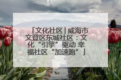 文化社区│威海市文登区东城社区：文化“引擎”驱动 幸福社区“加速跑”