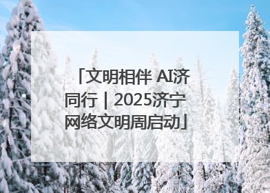 文明相伴 AI济同行｜2025济宁网络文明周启动