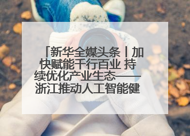 新华全媒头条丨加快赋能千行百业 持续优化产业生态——浙江推动人工智能健康有序发展观察