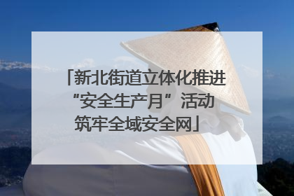 新北街道立体化推进“安全生产月”活动 筑牢全域安全网