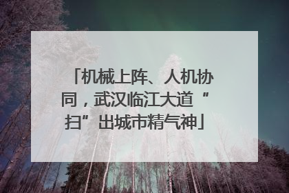 机械上阵、人机协同，武汉临江大道“扫”出城市精气神
