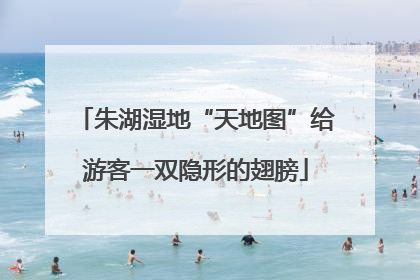 朱湖湿地“天地图”给游客一双隐形的翅膀