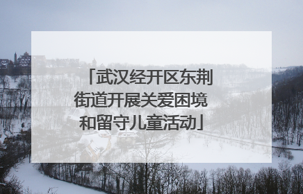 武汉经开区东荆街道开展关爱困境和留守儿童活动