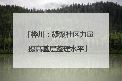 桦川：凝聚社区力量 提高基层整理水平