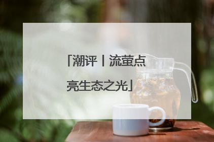 潮评丨流萤点亮生态之光