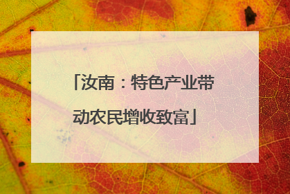 汝南：特色产业带动农民增收致富