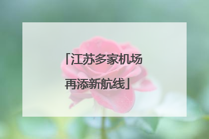 江苏多家机场再添新航线