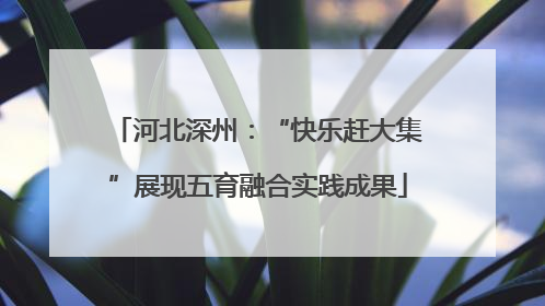 河北深州：“快乐赶大集”展现五育融合实践成果
