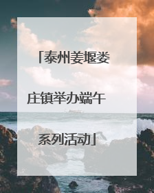 泰州姜堰娄庄镇举办端午系列活动