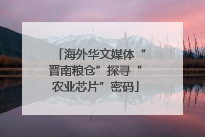 海外华文媒体“晋南粮仓”探寻“农业芯片”密码