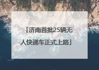 济南首批25辆无人快递车正式上路
