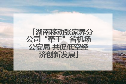 湖南移动张家界分公司“牵手”省机场公安局 共促低空经济创新发展
