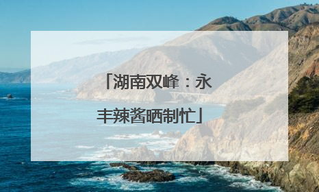 湖南双峰：永丰辣酱晒制忙