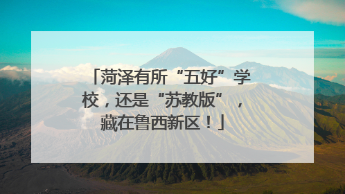 菏泽有所“五好”学校，还是“苏教版”，藏在鲁西新区！
