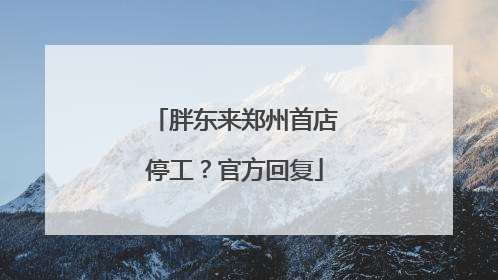 胖东来郑州首店停工？官方回复