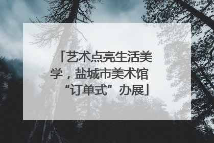 艺术点亮生活美学，盐城市美术馆“订单式”办展