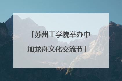 苏州工学院举办中加龙舟文化交流节
