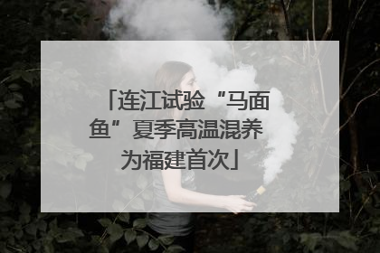 连江试验“马面鱼”夏季高温混养 为福建首次