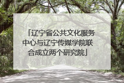辽宁省公共文化服务中心与辽宁传媒学院联合成立两个研究院