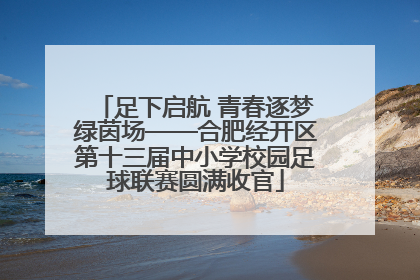 足下启航 青春逐梦绿茵场——合肥经开区第十三届中小学校园足球联赛圆满收官