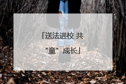送法进校 共“童”成长
