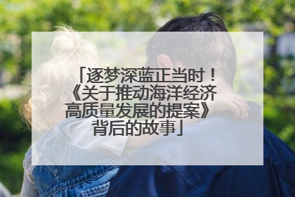 逐梦深蓝正当时！《关于推动海洋经济高质量发展的提案》背后的故事