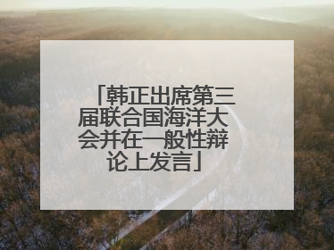 韩正出席第三届联合国海洋大会并在一般性辩论上发言
