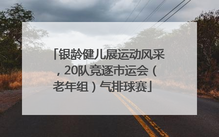 银龄健儿展运动风采，20队竞逐市运会（老年组）气排球赛