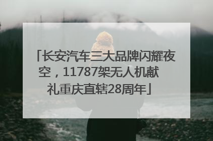 长安汽车三大品牌闪耀夜空，11787架无人机献礼重庆直辖28周年