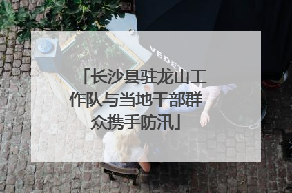 长沙县驻龙山工作队与当地干部群众携手防汛