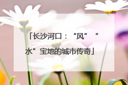 长沙河口：“风”“水”宝地的城市传奇