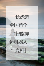 长沙造全国首个“智能押运机器人”亮相