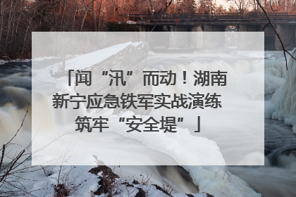 闻“汛”而动！湖南新宁应急铁军实战演练筑牢“安全堤”