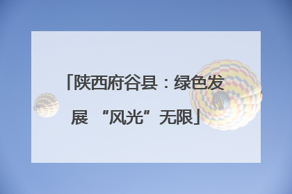 陕西府谷县：绿色发展 “风光”无限
