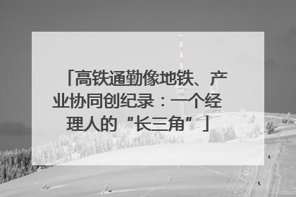 高铁通勤像地铁、产业协同创纪录：一个经理人的“长三角”