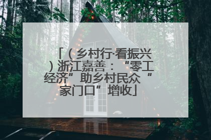（乡村行·看振兴）浙江嘉善：“零工经济”助乡村民众“家门口”增收