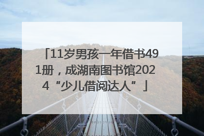 11岁男孩一年借书491册，成湖南图书馆2024“少儿借阅达人”