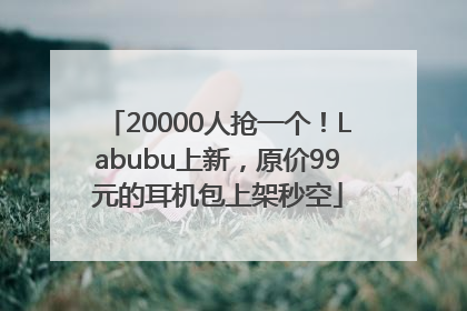 20000人抢一个！Labubu上新，原价99元的耳机包上架秒空