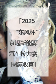 2025“东风杯”京堰新能源汽车拉力赛圆满收官