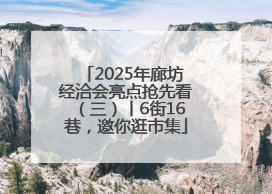 2025年廊坊经洽会亮点抢先看（三）丨6街16巷，邀你逛市集