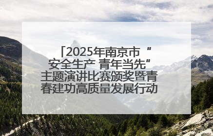 2025年南京市“安全生产 青年当先”主题演讲比赛颁奖暨青春建功高质量发展行动出征仪式举行