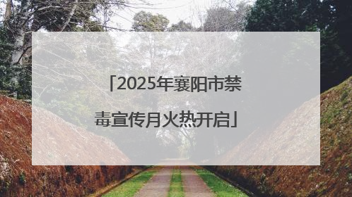 2025年襄阳市禁毒宣传月火热开启