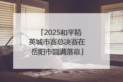 2025和平精英城市赛总决赛在岳阳市圆满落幕