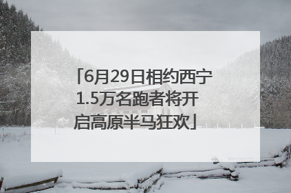 6月29日相约西宁 1.5万名跑者将开启高原半马狂欢
