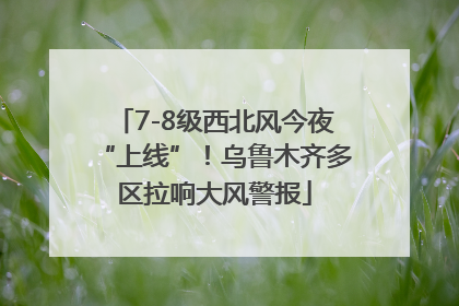 7-8级西北风今夜“上线”！乌鲁木齐多区拉响大风警报